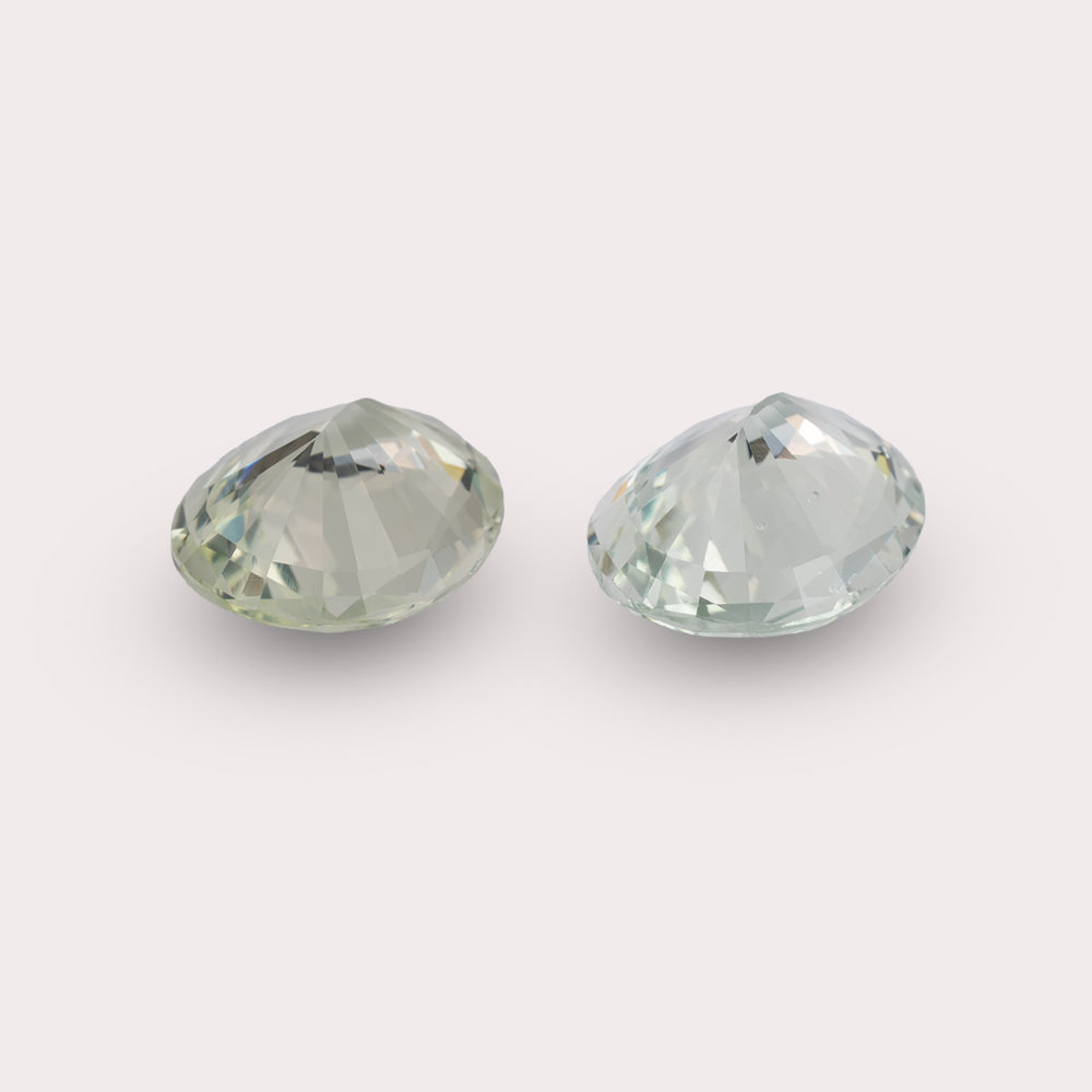 Natural Chrysoberyl Pair | 4.14 & 4.02 Carats | Oval | GRS Certified