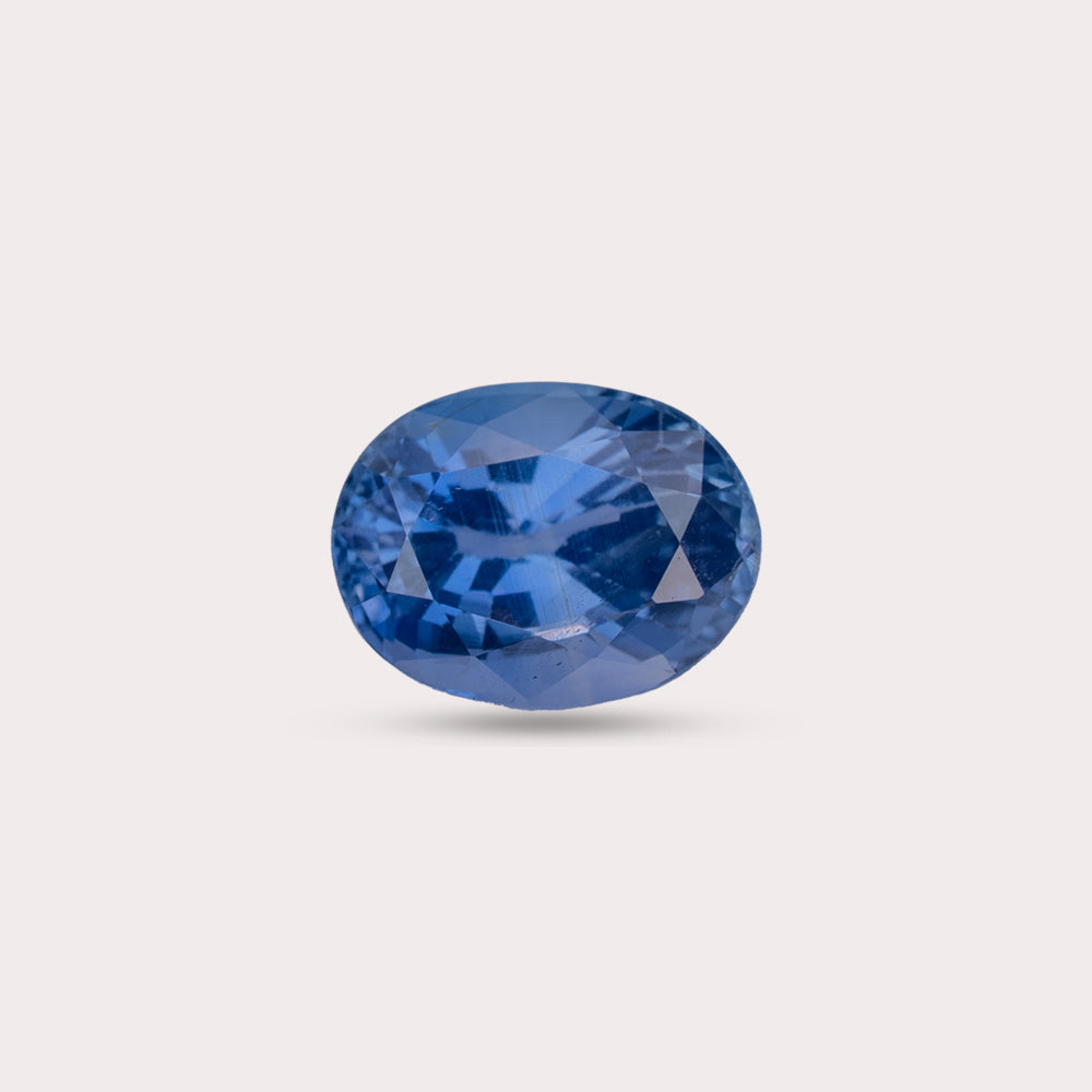 Natural Untreated Intense Blue Sapphire | 2 Carats | Sri Lanka | Oval | Certified