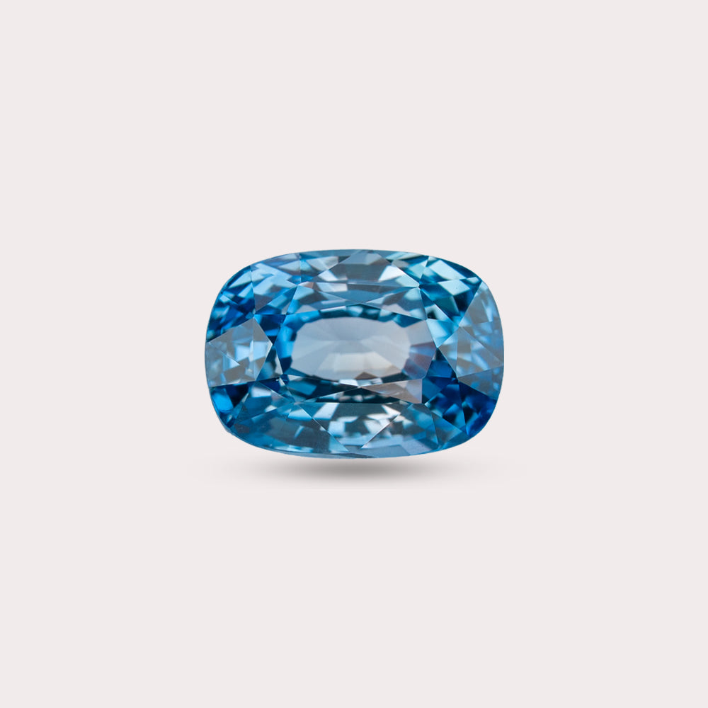 Natural Untreated Intense Blue Sapphire | 4.03 Carats | Sri Lanka | Cushion | Certified