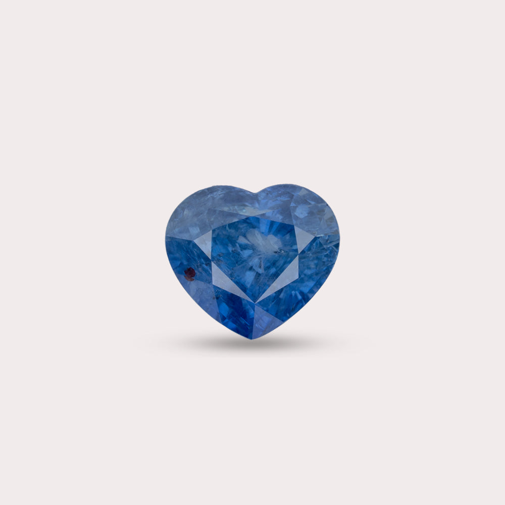 Natural Untreated Cornflower Blue Sapphire | 3.65 Carats | Sri Lanka | Heart | GRS Certified