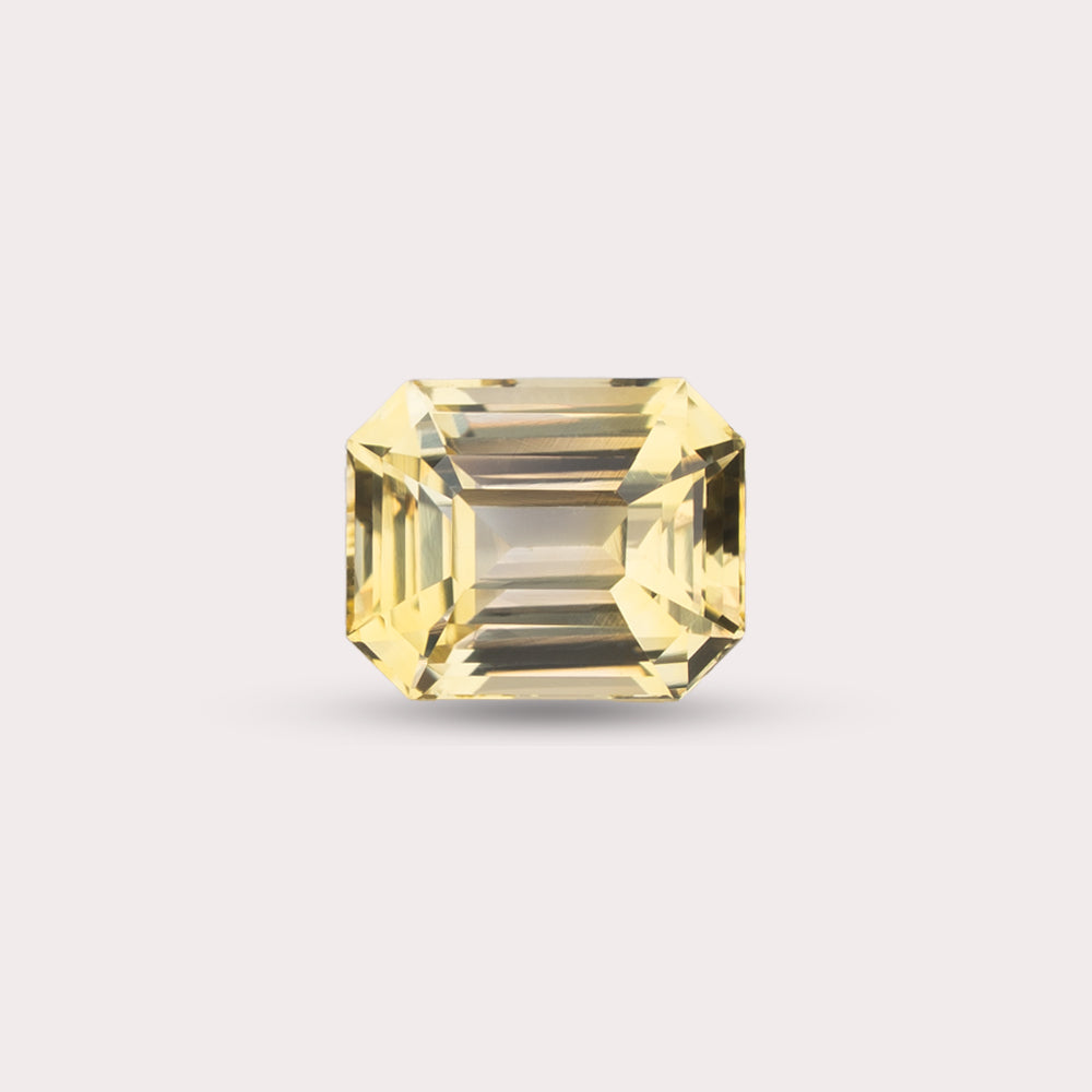 Natural Golden Yellow Sapphire | Heated | 1.55 Carats | Sri Lanka | Octagon | Certified