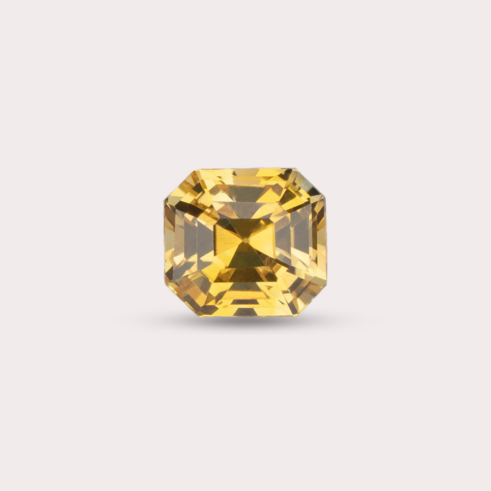 Natural Golden Yellow Sapphire | Heated | 1.02 Carats | Sri Lanka | Octagon | Certified