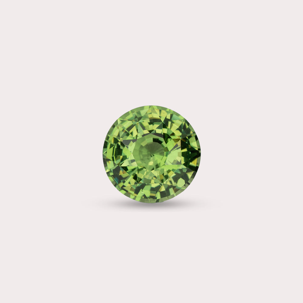 Natural Vivid Green Tsavorite | 4.10 Carats | East Africa | Round | Certified