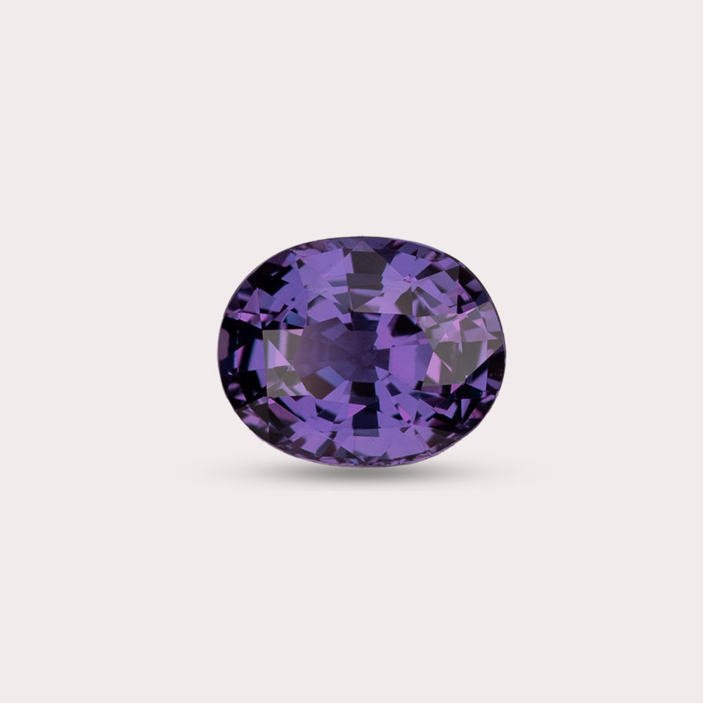 Natural Untreated Vivid Purple Sapphire | 2.05 Carats | Madagascar | Oval | Certified