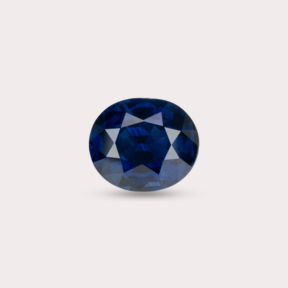 Natural Untreated Royal Blue Sapphire | 2.10 Carats | Madagascar | Oval | GRS Certified