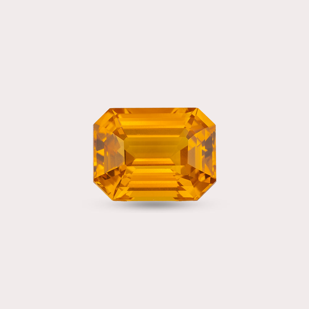 Natural Orange Sapphire | Heated | 2.22 Carats | Sri Lanka | Octagon | Certified