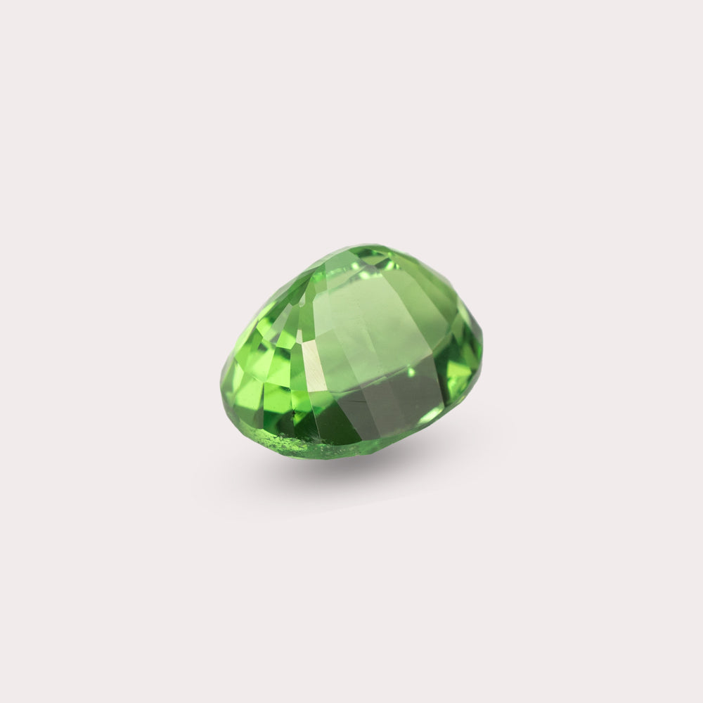 Natural Intense Green Tsavorite | 3.03 Carats |Tanzania | Oval | Certified
