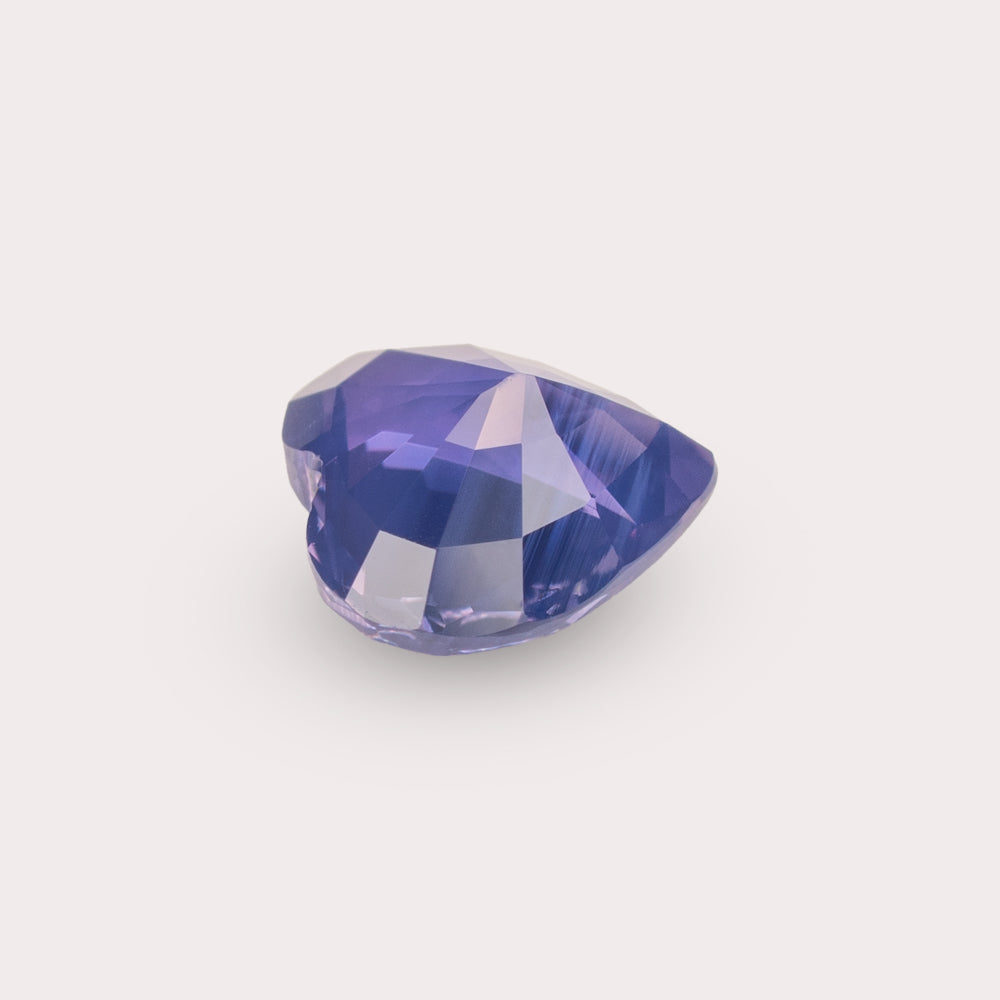 Natural Untreated Violet Sapphire | 1.51 Carats | Pakistan | Heart | Certified
