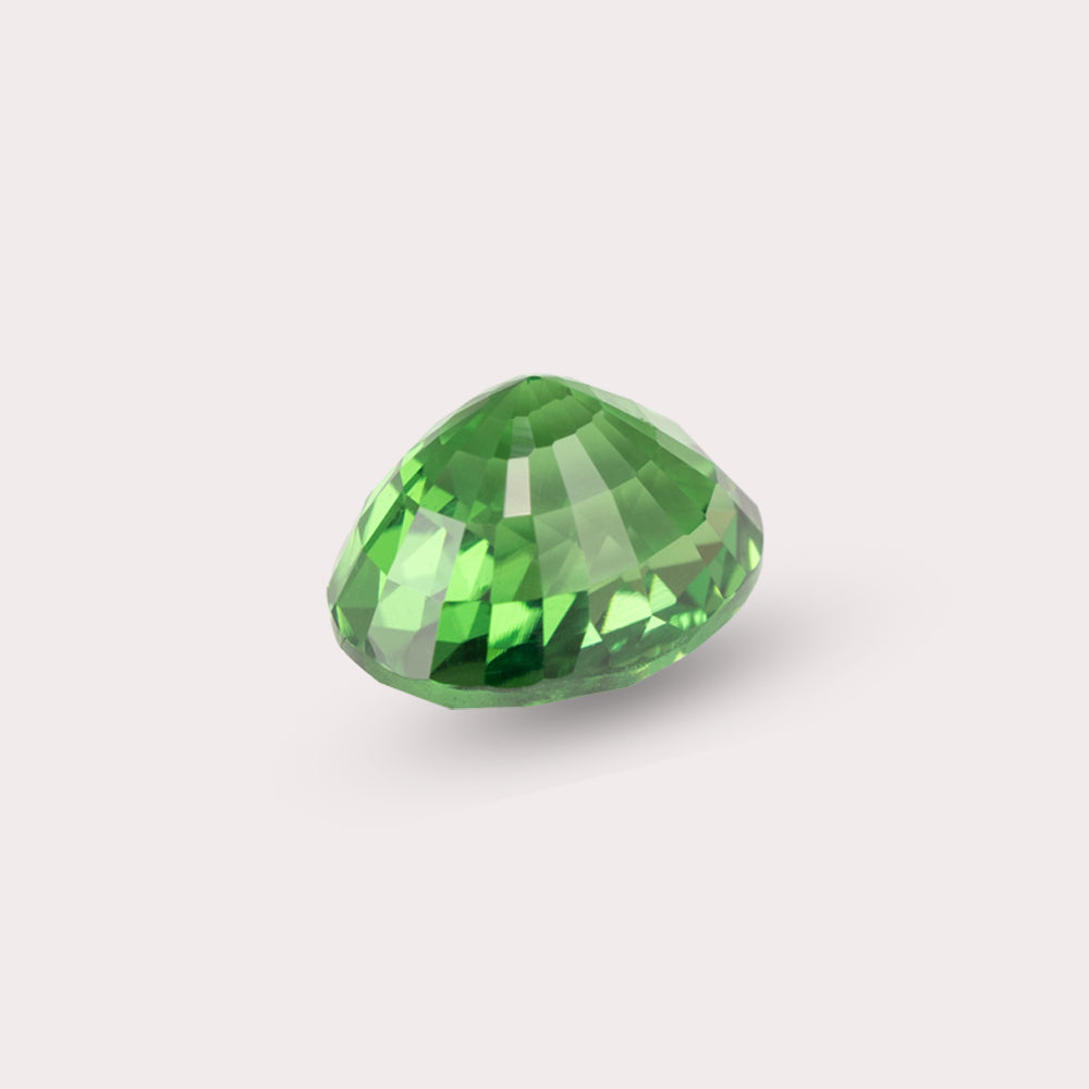 Natural Intense Green Tsavorite | 3.04 Carats | Tanzania | Oval | Certified