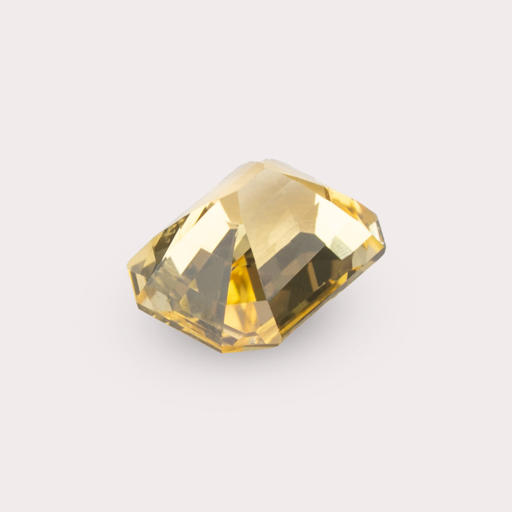 Natural Untreated Golden Yellow Sapphire | 1.20 Carats | Sri Lanka | Octagon | Certified