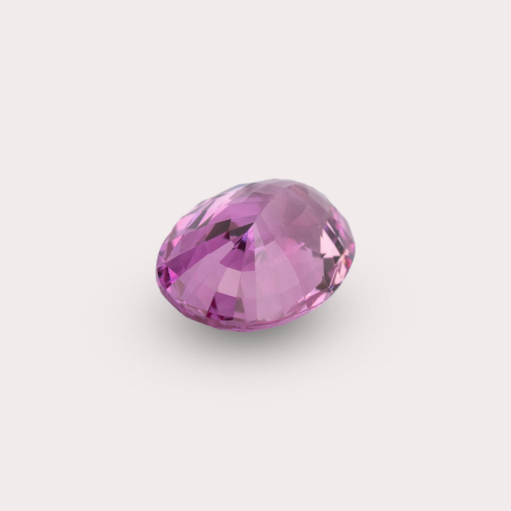 Natural Intense Pink Sapphire | Heated | 1.58 Carats | Oval | Certified