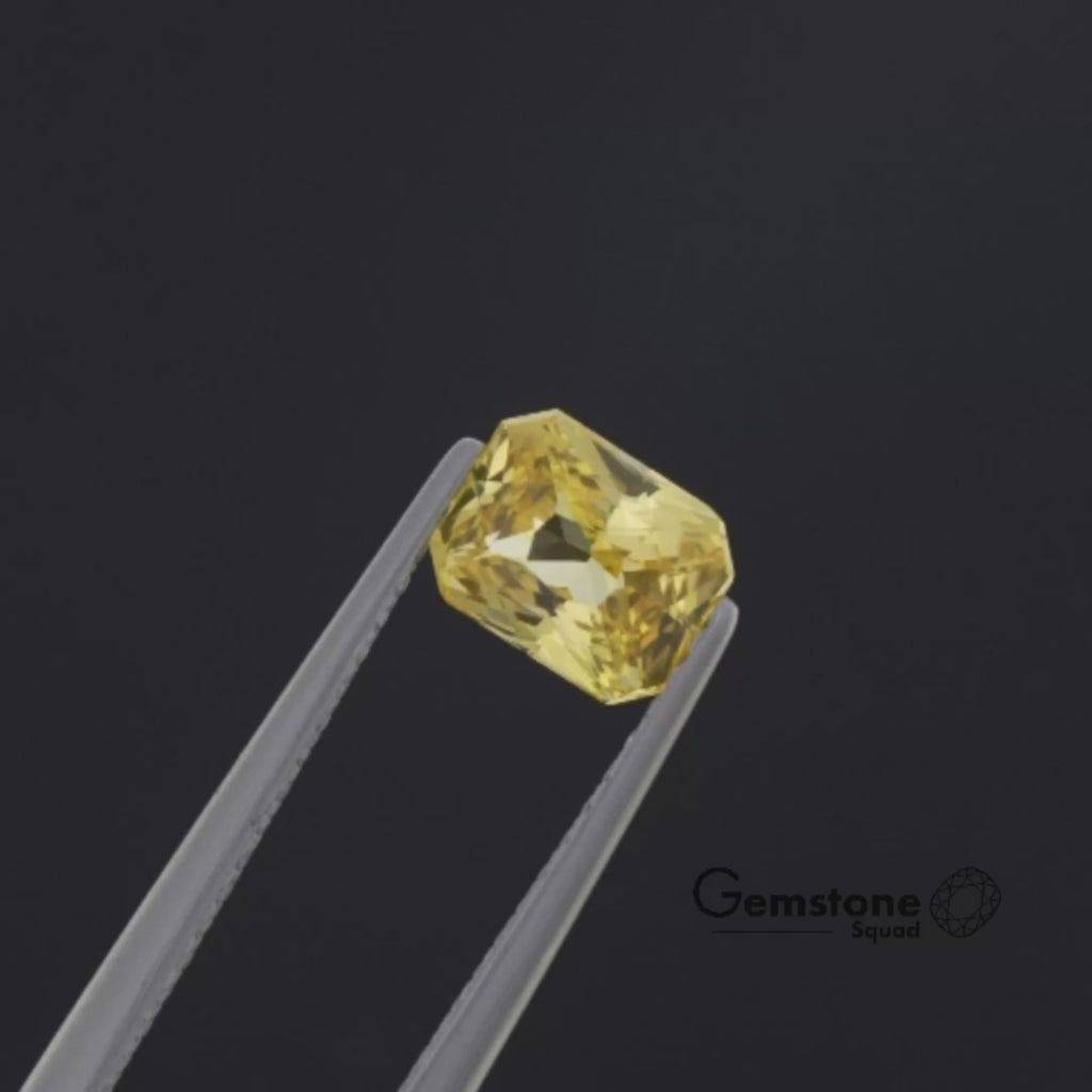 Natural Golden Yellow Sapphire | Heated | 1.10 Carats | Sri Lanka | Octagon | Certified