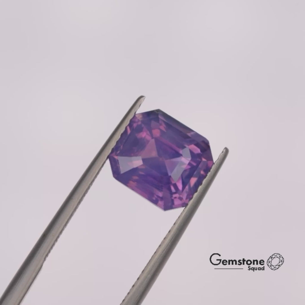 Natural Untreated Velvety Fancy Sapphire | 5.12 Carats | Sri Lanka | Octagon | GRS Certified