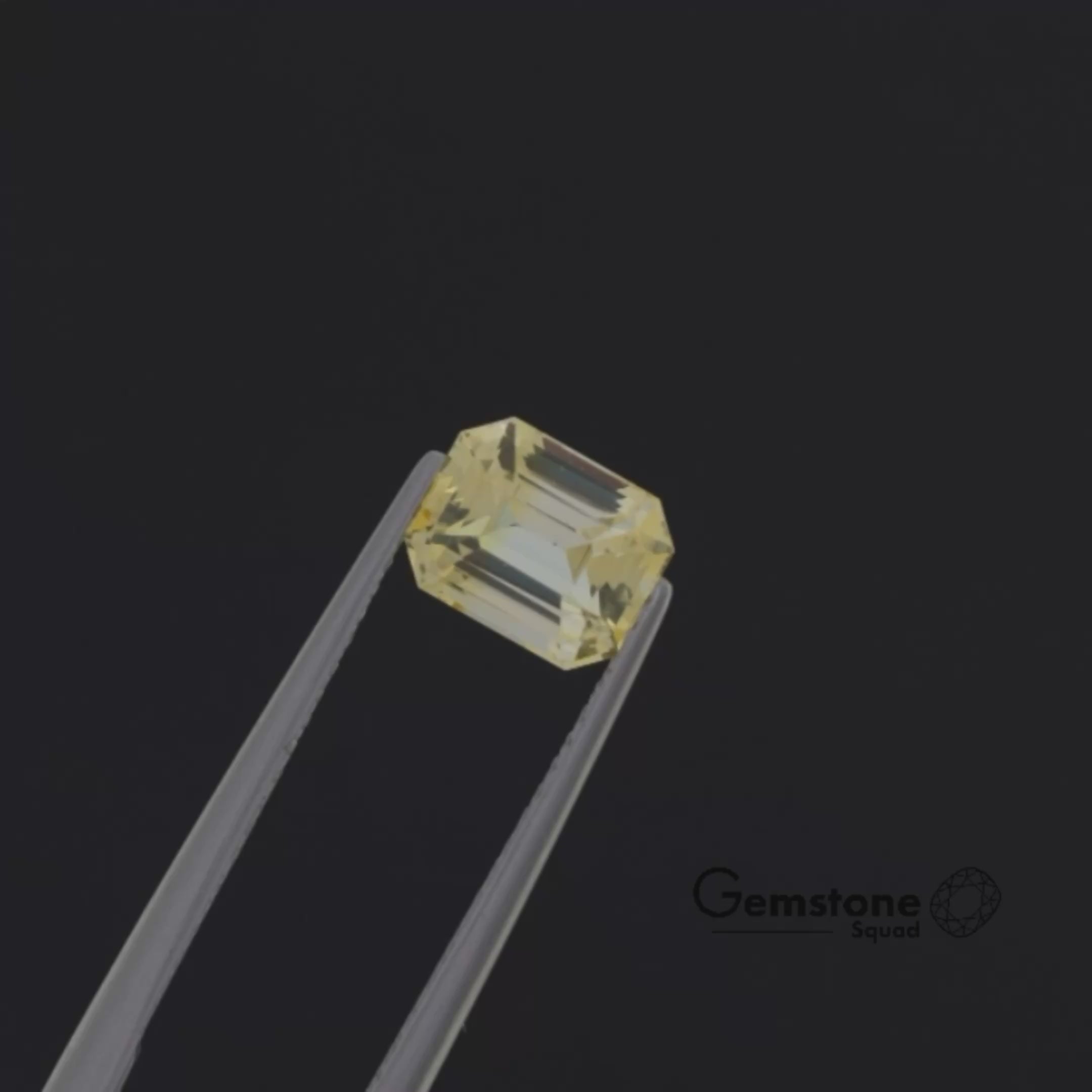 Natural Golden Yellow Sapphire | Heated | 1.55 Carats | Sri Lanka | Octagon | Certified