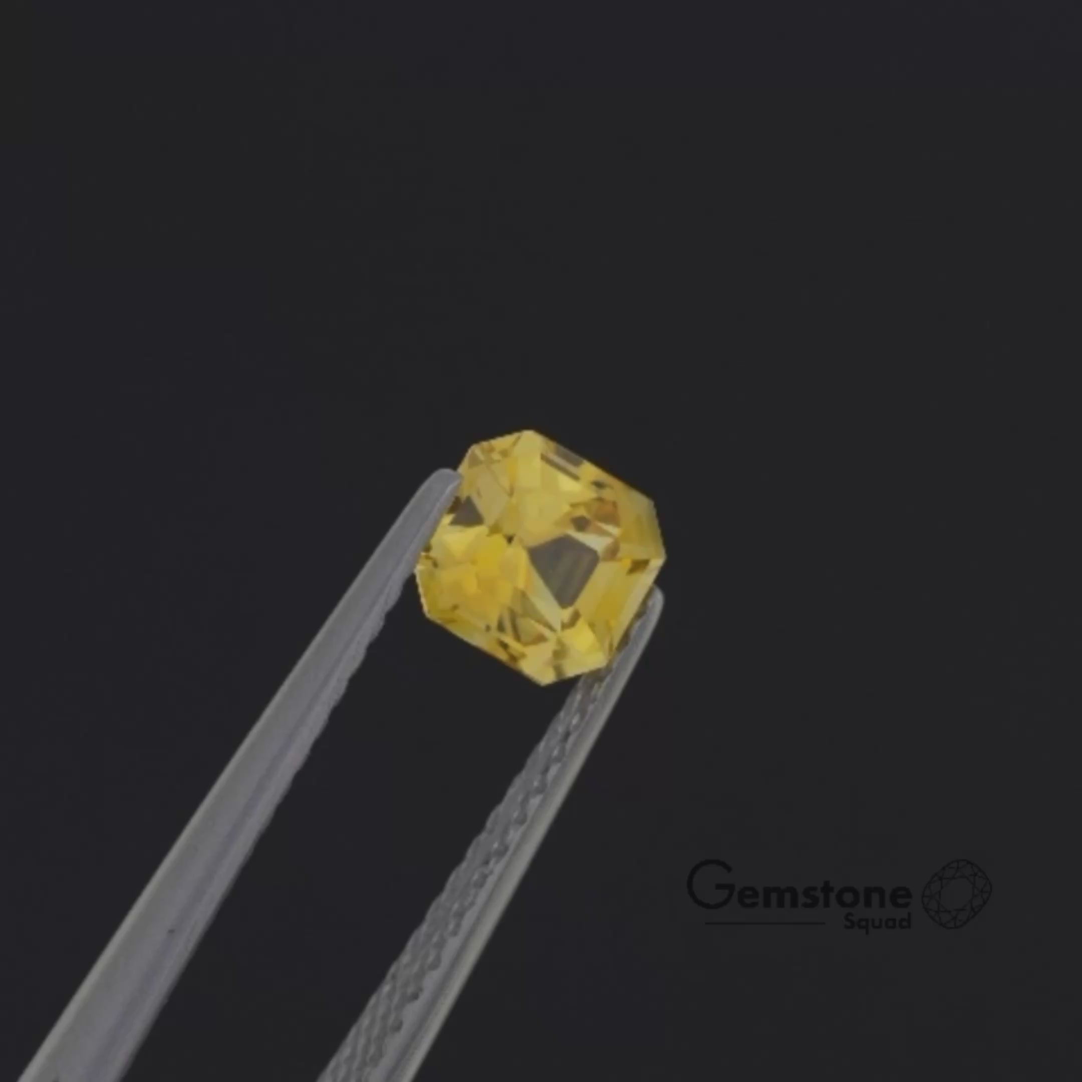Natural Golden Yellow Sapphire | Heated | 1.02 Carats | Sri Lanka | Octagon | Certified