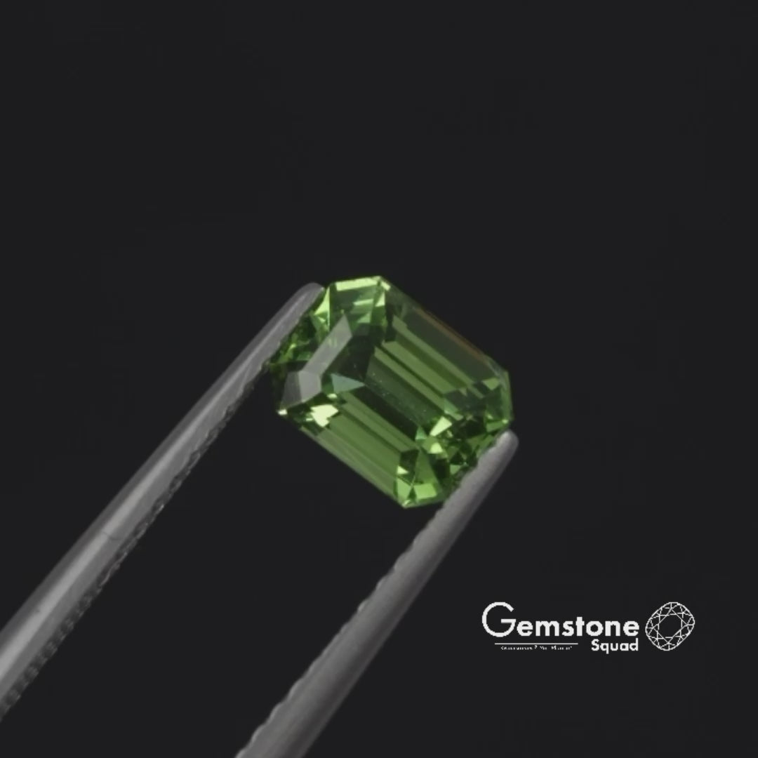 Natural Intense Green Tsavorite | 1.06 Carats | Tanzania | Octagon | Certified