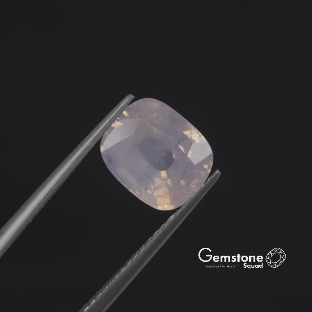 Natural Untreated Fancy Sapphire | 4.3 Carats | Sri Lanka | Cushion | Certified