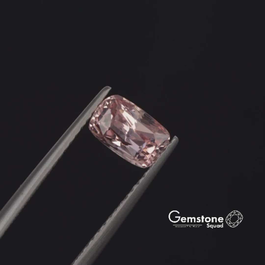 Natural Untreated Padparadscha | 1.34 Carats | Madagascar | Cushion | Certified