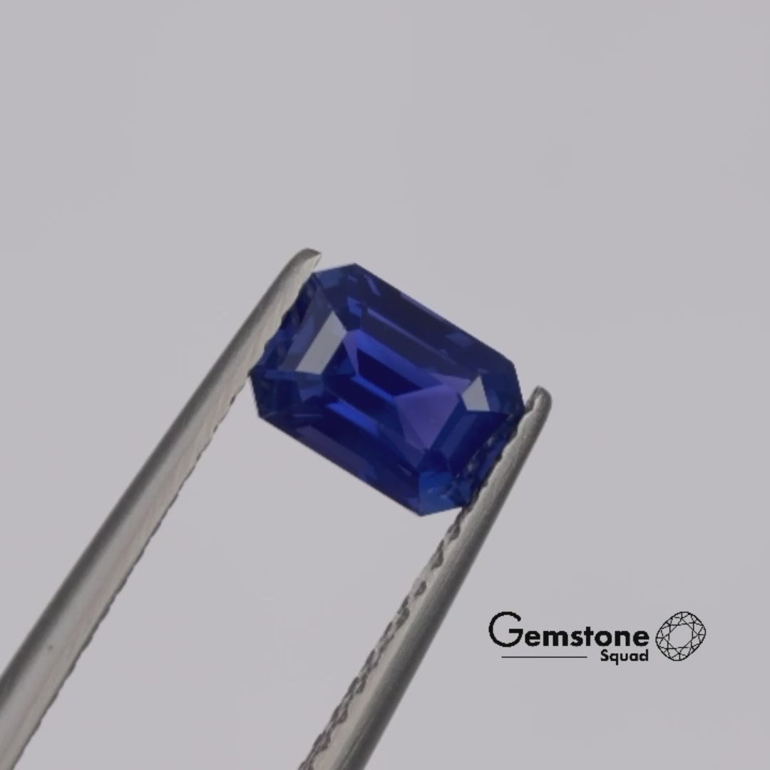 Natural Untreated Blue Sapphire | 1.19 Carats | Madagascar | Octagon | GRS Certified