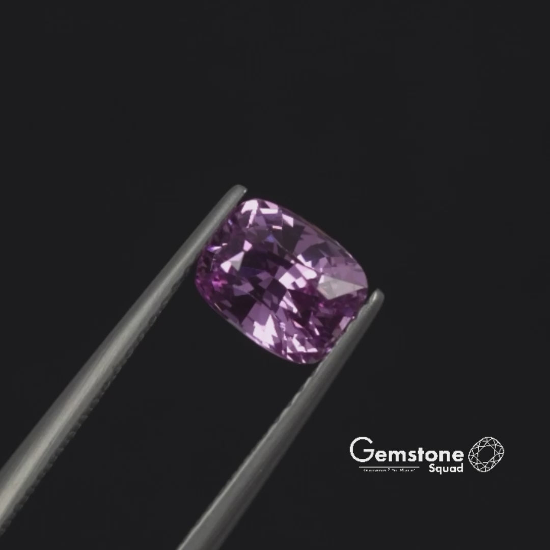 Natural Untreated Intense Pink Sapphire | 1.59 Carats | Madagascar | Cushion | Certified