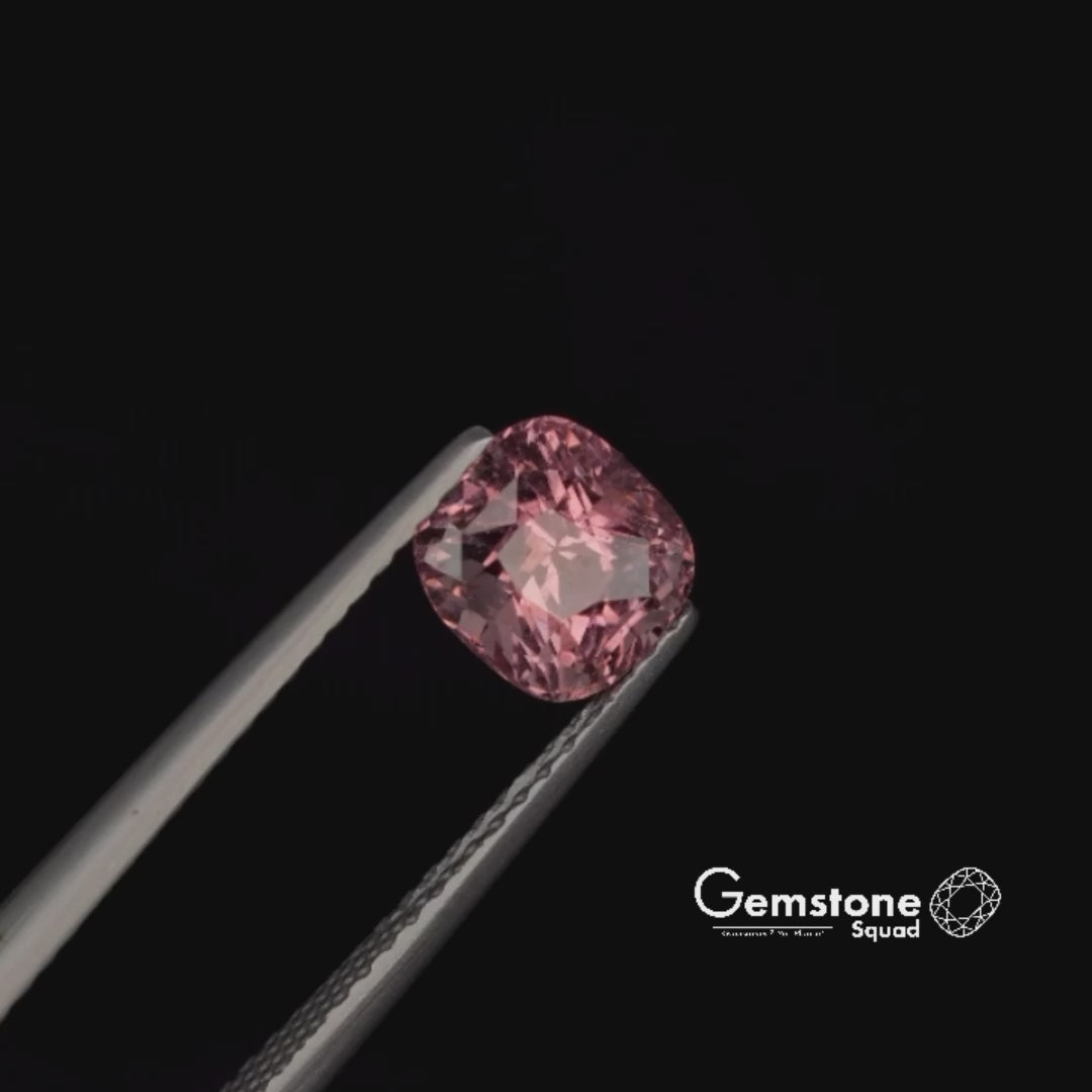 Natural Malaya Garnet | 1.65 Carats | Cushion | Certified