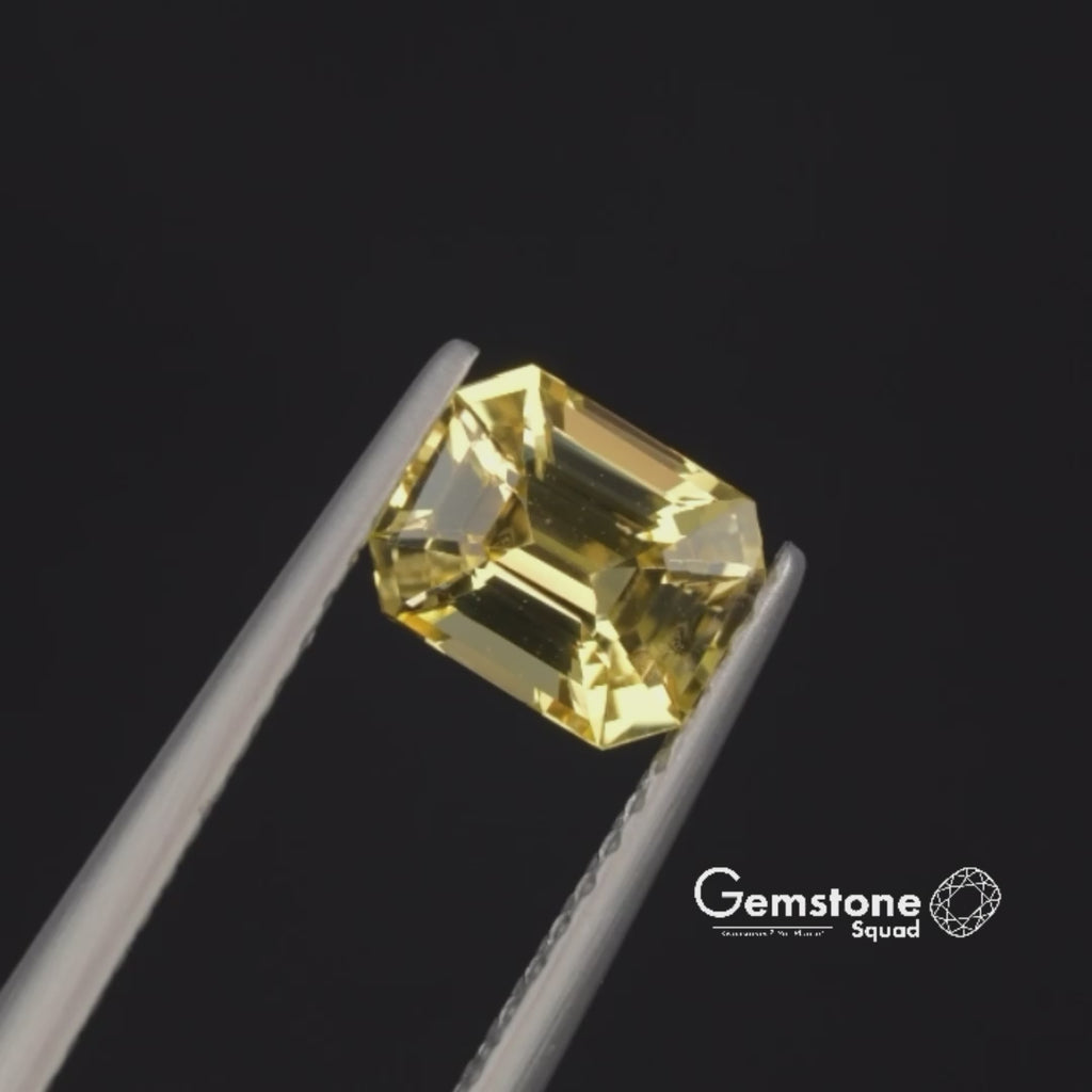 Natural Untreated Golden Yellow Sapphire | 1.20 Carats | Sri Lanka | Octagon | Certified