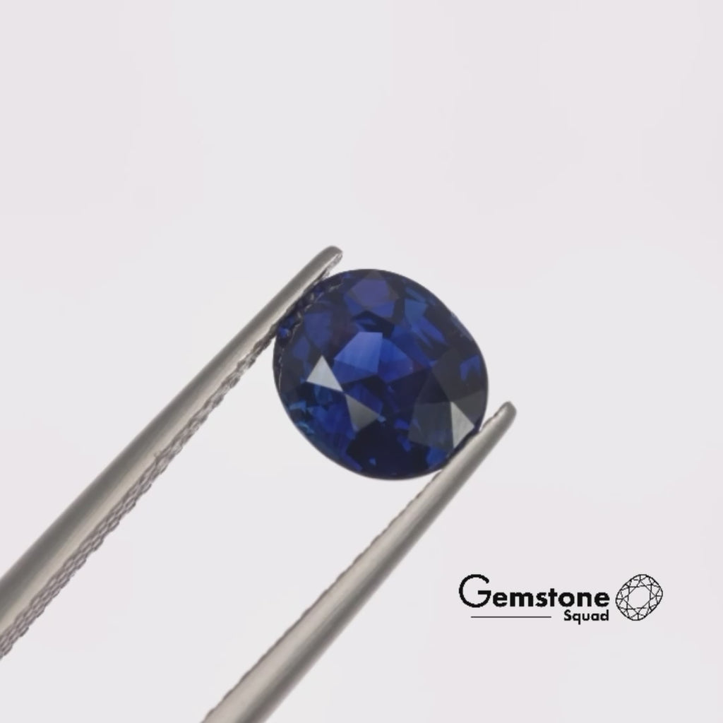 Natural Untreated Royal Blue Sapphire | 2.10 Carats | Madagascar | Oval | GRS Certified